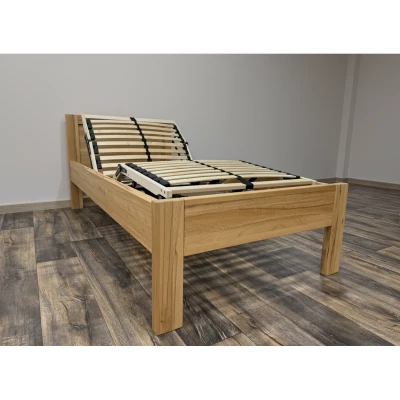 Polohovací postel pro seniory Křišťál - masiv, buk foto