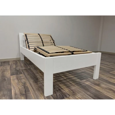 Zdravotní postel pro seniory Křišťál - masiv, bílá foto