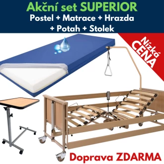 Elektrická polohovací postel Akční set Superior foto